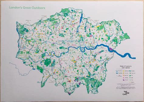 Gorgeous Map Shows London Green Spaces And Footpaths | Londonist