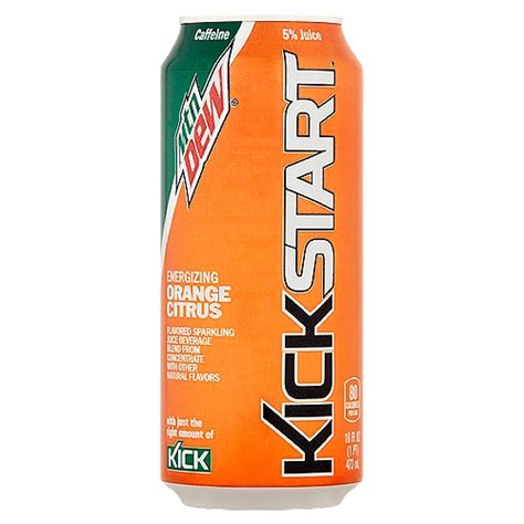 Mtn Dew Kickstart Energizing Orange Citrus, Energy Drink