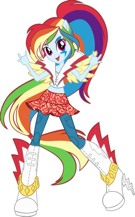 Rainbow Rocks Rainbow Dash Vector by icantunloveyou on deviantART | My ...