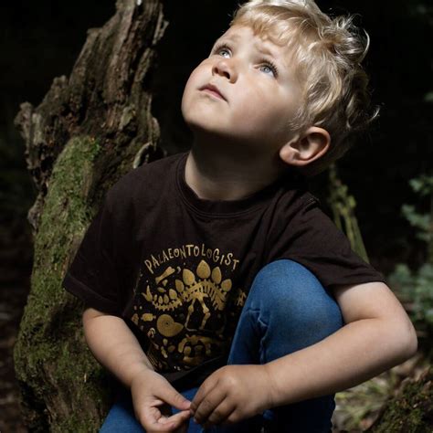 Little Palaeontologist Dinosaur Fossil Childrens Tee By Little Beasties