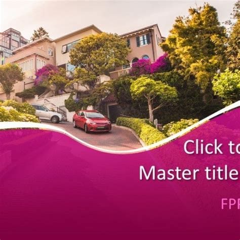 Free House PowerPoint Template - Attractive House Background Design