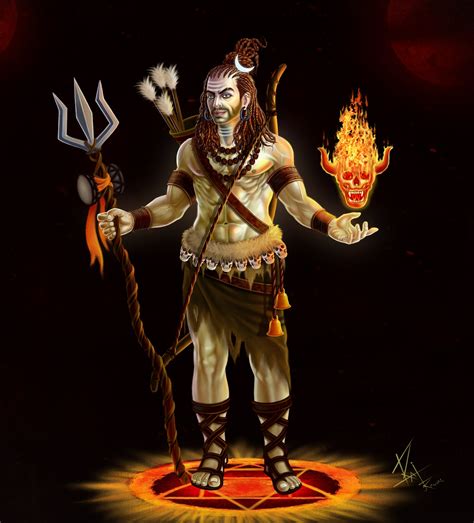 ArtStation - Character design # Lord Shiva # kirata # aghori # bhoot nath