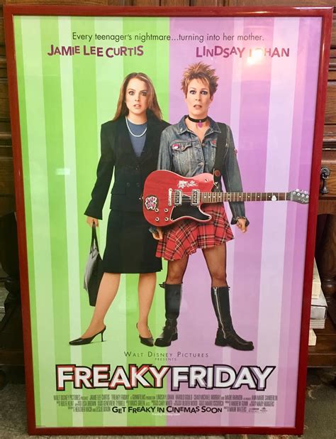 Uhuru Furniture & Collectibles: Framed Freaky Friday Movie Poster - $25 SOLD