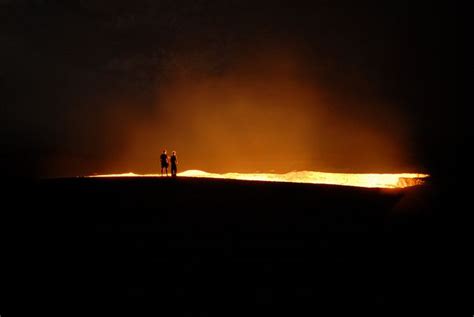 Darvaza gas crater | Wonders of the world, Breathtaking places, Crater