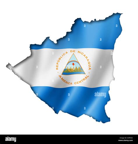 Mapa de nicaragua con bandera fotografías e imágenes de alta resolución ...