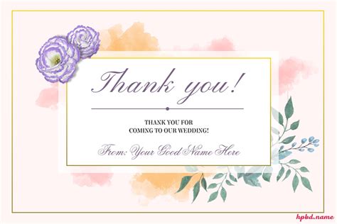 Free Custom Printable Wedding Thank You Card Templates, 46% OFF
