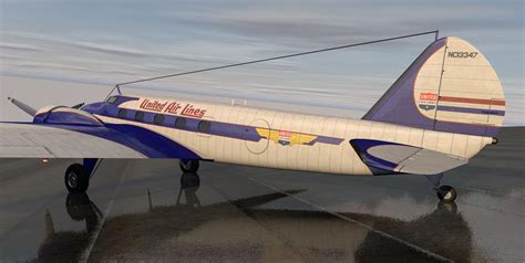 Boeing 247 (C-73) Airliner 3D Model by ChipBassChaos