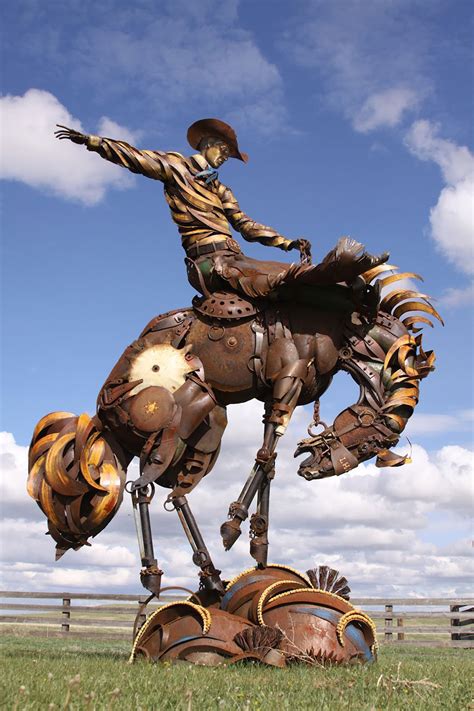 Old Farm Equipment And Scrap Metal Turned Into Stunning Sculptures | Bored Panda