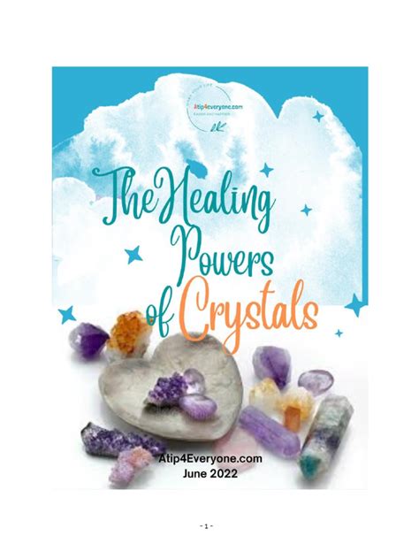 The Healing Powers of Crystals | PDF | Quartz | Energy Medicine