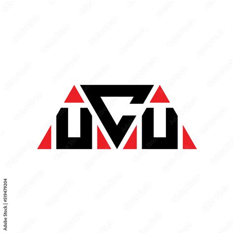 UCU triangle letter logo design with triangle shape. UCU triangle logo ...