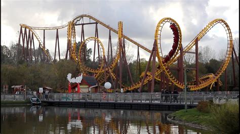 Goudurix. Parc Asterix 2012 Roller Coaster Side View. Paris, France - YouTube