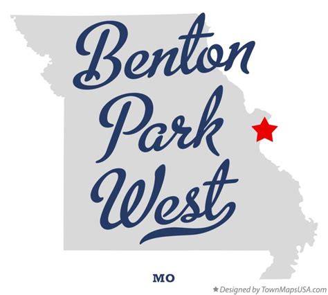 Map of Benton Park West, MO, Missouri