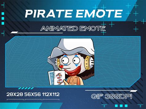 Joker Pirate Anime Animated Twitch Emote Joker Pirate Anime - Etsy