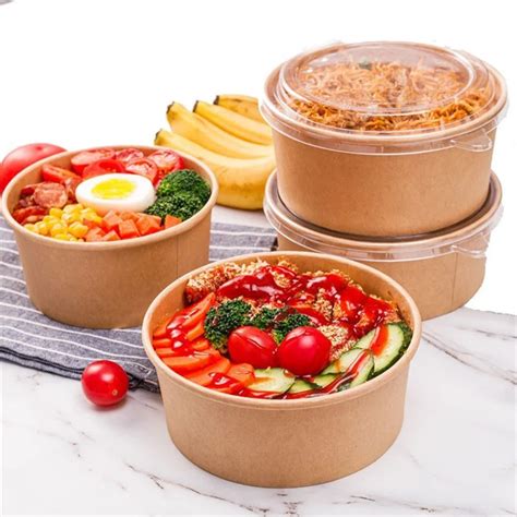 China Customized Kraft Paper Salad Bowl Suppliers, Factory - Wholesale ...