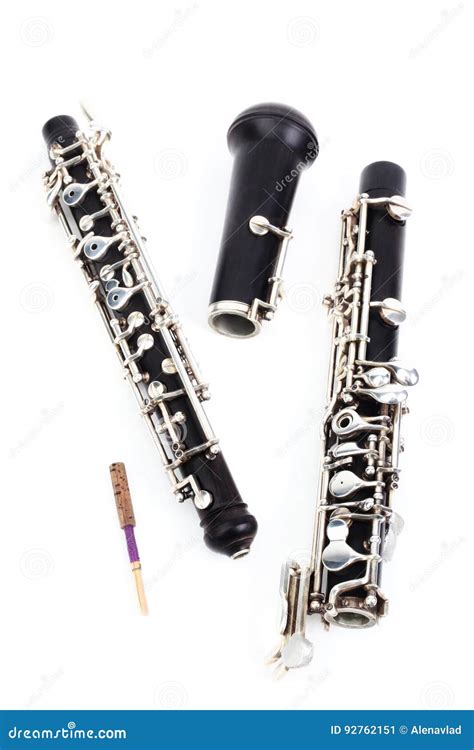 Oboe Isolated on White Woodwind Instrument Stock Image - Image of white, reed: 92762151