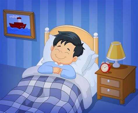Sonrisa de dibujos animados niño durmien... | Premium Vector #Freepik #vector #bebe #azul ...
