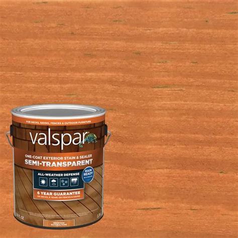 $36.98 Valspar Pre-Tinted Redwood Naturaltone Semi-transparent Exterior ...