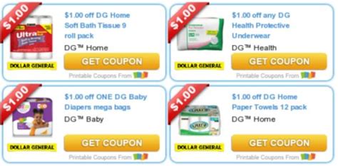 4 *NEW* Dollar General Store Coupons