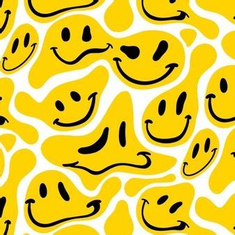 Premium Vector | Distorted smile emoticon pattern | Gelber smiley ...