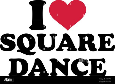 I love Square dance Stock Vector Image & Art - Alamy