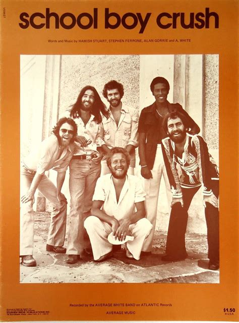 Average White Band-School Boy Crush-1975 Sheet Music-Original USA issue-Rare! | eBay