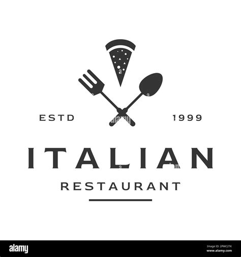 Delicious and delicious Italian food logo creative design .With vintage food utensil sign.Logos ...