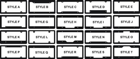 Raised Plastic License Plate Frame