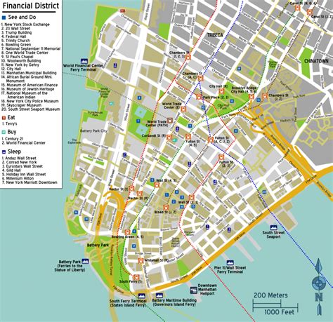 Mapa Turistico De La Ciudad De Nueva York