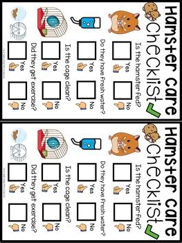 Classroom Pet: Hamster by The Blissful Preschool | TPT