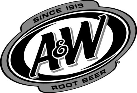 A&W Root Beer Logo Black and White – Brands Logos