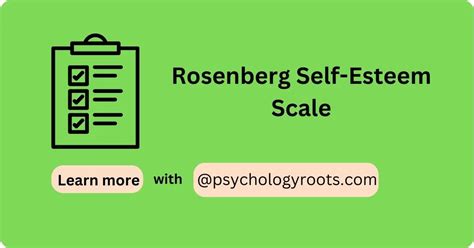 Rosenberg Self-Esteem Scale - Psychology Roots