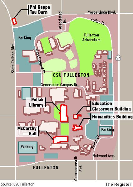 Fullerton College Campus Map