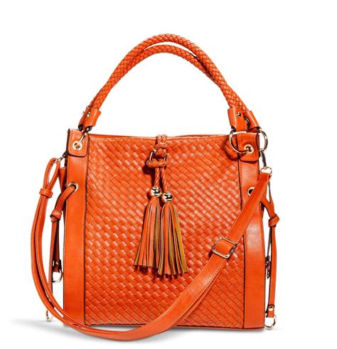 Target Clearance Find – Orange Tassel Purse | Woven handbags, Purses ...