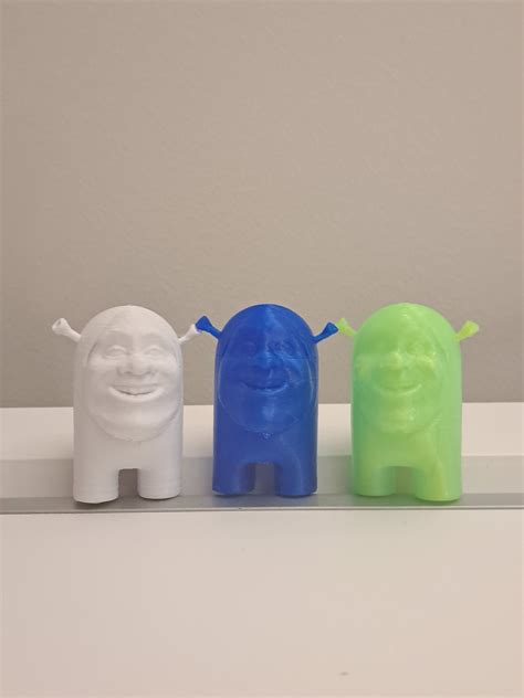 THE SUSSY SHREK Shrek as Among Us Imposter 3D Printed Shrek Parody ...