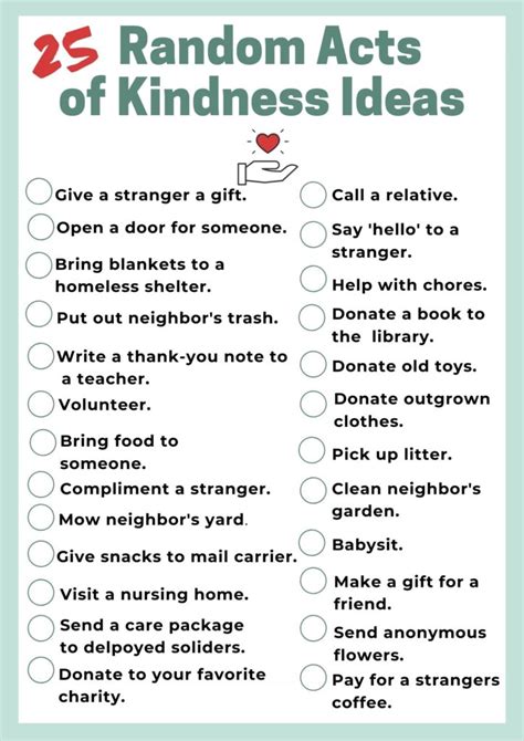 25 Random Acts Of Kindness Ideas - This Ole Mom