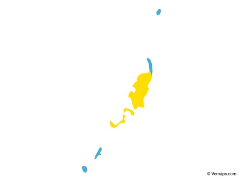 Flag Map of Palau | Free Vector Maps