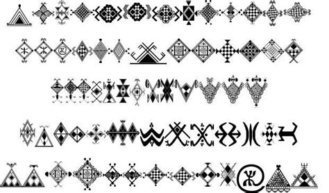 Amazigh Motifs police Sacred Symbols, Ancient Symbols, Berber Tattoo ...