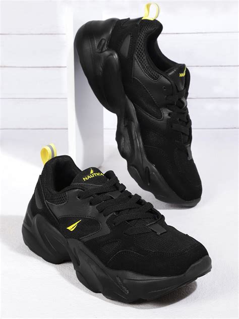 Buy Nautica Men Black Solid Sneakers - Casual Shoes for Men 14976744 ...