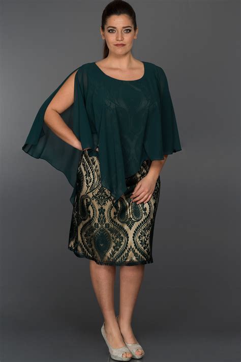 Short Emerald Green Plus Size Dress S4404 | Green plus size dresses ...