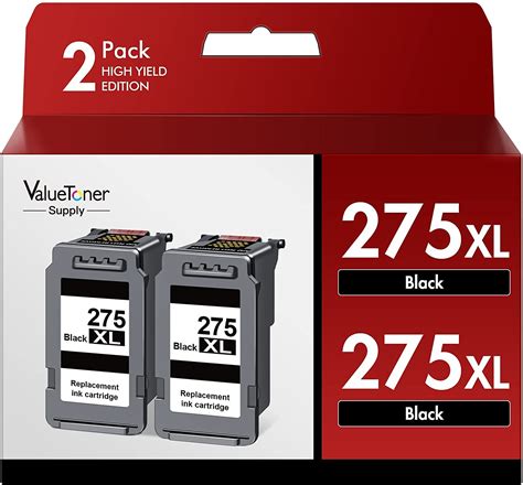 Valuetoner Supply Ink Cartridges Replacement for Canon 275XL 275 XL PG-275 XL PG275 Black Ink ...