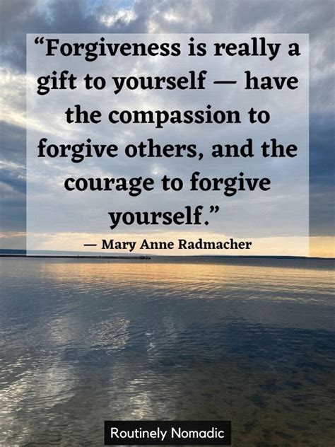 Best Forgive Yourself Quotes for 2023 | Routinely Nomadic