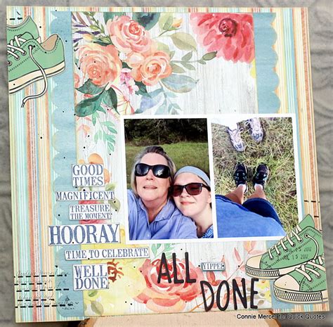 crafty goodies: Scrapbook Page with Quick Quotes and Canon