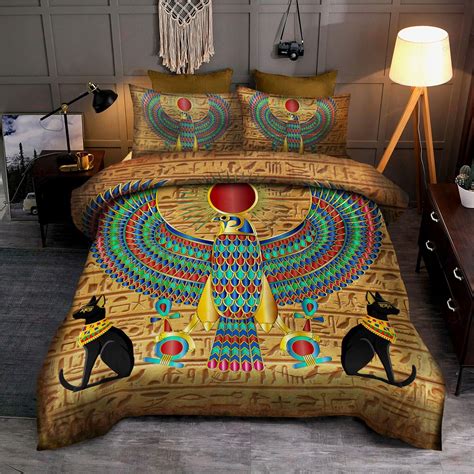 Ancient Egyptian God Bed Sheets Duvet Cover Bedding Sets - HomeFavo