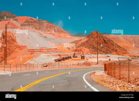 The open-pit Morenci Mine in Morenci Arizona largest copper mine in ...