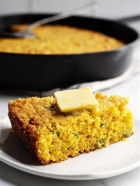 An easy and delicious recipe for Mexican Cornbread! Made in a cast iron skillet for all those ...