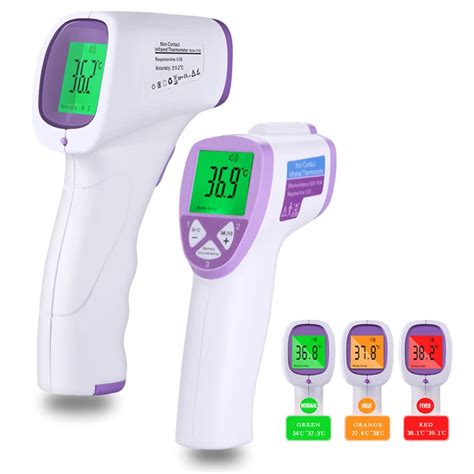 Baby Adult Digital Fever Thermometer Infrared Forehead Body Non Contact LCD Ir Termometro ...