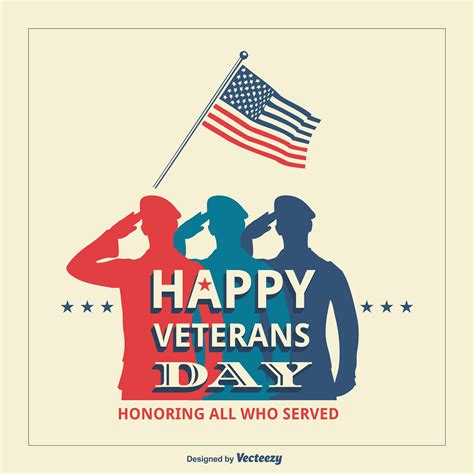 USA Veterans Day Retro Vector Poster 166063 Vector Art at Vecteezy