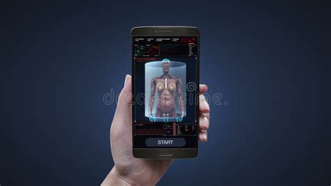 Scanning Human 3D Medical Science in Digital Medical Display. User Interface. Stock Footage ...