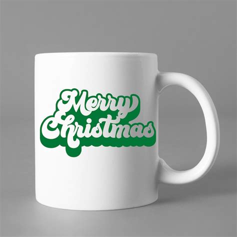 Merry Christmas SVG Christmas SVG Retro Font Merry - Etsy