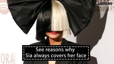 See reasons why Sia always covers her face – Lists.ng